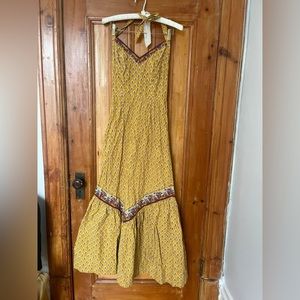 Heavy cotton floral dress by Charles Deméry